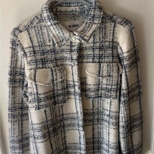 BB Dakota Black and Cream Teddy Jacket